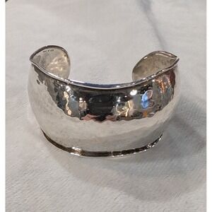 Retired Sterling Silver Silpada Live Large B2460 Bracelet 7" Wrist Hammered